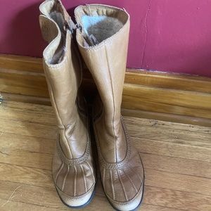 Tan Leather Women's Boots